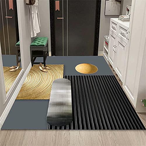 webteppich Grau Wohnzimmer Teppichgraues klassisches gestreiftes Muster mit haltbarer Teppichwasserwäsche teppiche für Wohnzimmer 180x250cm Kinder Teppich 5ft 10.9''X8ft 2.4''