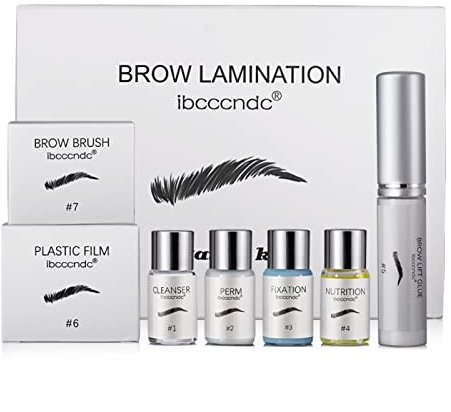 Kit Laminación de Cejas, JasCherry Kit Elevación Cejas Profesional, Permanente de Cejas de Bricolaje para Cejas más Completas y Gruesas, Larga Duración 8 Semanas