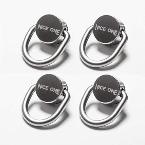 Nice One 4 pezzi vite ad anello a D 1/4 macchina fotografica vite di fissaggio in acciaio inox tracolla doppia fotocamera vite per aggancio mirrorless a tracolla