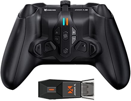 BIGBIG WON Wireless Back Button Attachment for Xbox Series X|S Controller, ARMOR-X Pro Mod Pack Playing on Xbox Series X|S/Xbox One/Switch/Win, 6 Axis Gyro Motion Aim|Turbo|Macro Controller Paddles