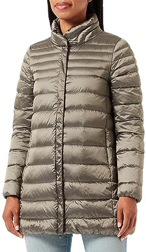 Geox W Jaysen Coat, Piumino Donna, Bright Cement, 44