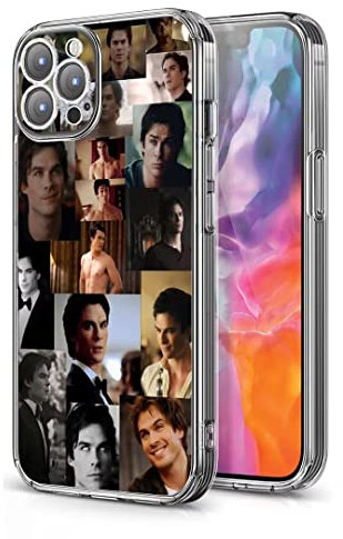 Handyhülle Ian Damon Team Vampir kompatibel mit iPhone SE 3rd/2nd/8/7 Somerhalder Gruselig Hello Salvatore Silikon Schutzhülle Weich Stoßfest Handyhülle