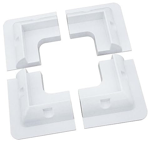 OBLLAR Lot de 4 supports de panneau solaire en ABS pour panneaux solaires, kit de support d'angle sans perçage pour toits de camping-car, caravanes, véhicules, camping-cars, abris de jardin, garages,