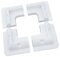 OBLLAR Lot de 4 supports de panneau solaire en ABS pour panneaux solaires, kit de support d'angle sans perçage pour toits de camping-car, caravanes, véhicules, camping-cars, abris de jardin, garages,