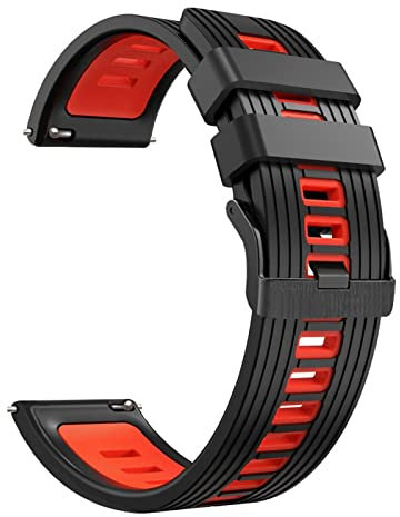 BANDKIT Bracelet en silicone respirant pour montre connectée Suunto 9 Peak Sport Smart Watch YAMAY SW022 22 mm, For YAMAY SW022, Agate