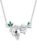 Koala Kette 925 Sterling Silber Niedliches Tier Koala Bär Anhänger Halskette Koala Schmuck Geschenke für Frauen Mädchen Freundin