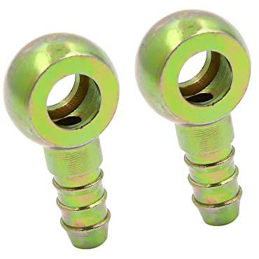 A ABSOPRO 5/16 8mm ID Barb 10mm Banjo Fitting Fuel Line Connector (Set of 2)