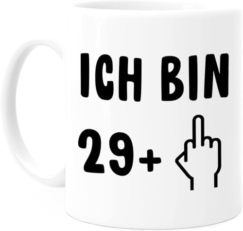 Tassenliebling® 30. Geburtstag lustige Mittelfinger Tasse für Mann und Frau - Beidseitiger Druck - Geschenke zum 30. Geburtstag Scherzartikel - Witzige Geburstagsgeschenke - Lustige Geschenke 30