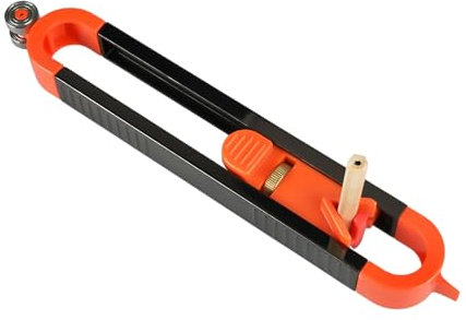 1 jauge de contour connectable, jauge de forme irrégulière, règle de mesure de l'arc pour le travail du bois, règle de mesure d'angle