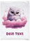 GRAZDesign Personalisierte Babydecke mit Namen personalisiert Eule auf Wolke Super flauschig, Baby Kuscheldecke zur Geburt, Geburtstag, Weihnachten 100x75cm - Fleecedecke