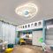 RuiRfh LED Cartoon Kinderzimmerlampe kreative Deckenlampe Glaslampenschirm Deckenlampe mit Fernbedienung Dimmfunktion Mond Astronauten Design Deckenleuchte Dekoration Babyzimmer Bibliothek Wohnzimmer