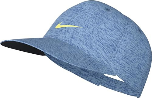 Nike Unisex Headwear U Nk Df Club Cap S Ab Nvlty P, Aquarius Blue/Photo Blue/Lt Laser Orange, FB6451-407, M/L