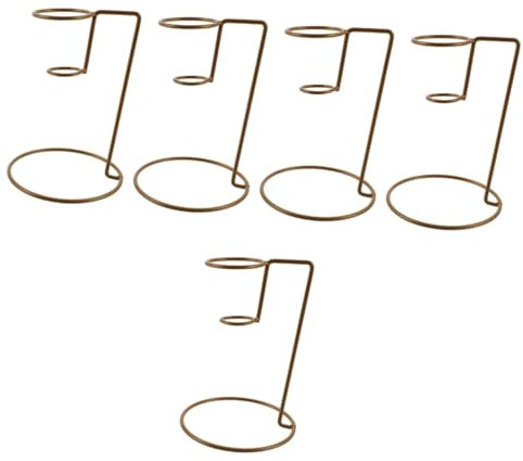 Cabilock 5 Piezas puesto de helados decoración de la bandeja expositor de helados Soporte de hierro para helados Exhibidor de helados decorate decoraciones de pastel soportes de cono cónico