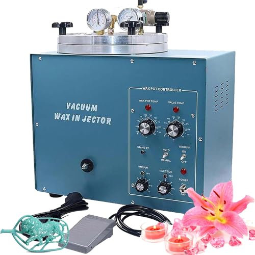 YANGYMM 510 W Vakuum-Wachsinjektor-Schmuckgussmaschine, Digitale Vakuum-Wachsinjektor-Schmuckgussmaschine, 3 Kg KapazitäT, für Juwelierwerkzeuge, 220 V