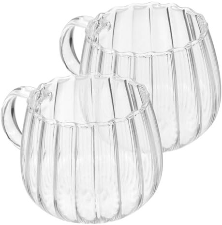 Mikinona 3 Set Da 350 Ml Di Tazze Da Tè in Con Manico Bordi Lisci Tazza Da Caffè Per La Colazione 2 Pezzi * 3