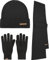 normani Elegantes Winterset aus Merinowolle bestehend aus Mütze, Schal und Handschuhe für Herren und Damen Farbe Anthrazit2