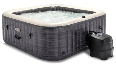 Intex Greystone Deluxe Ensemble spa carré à bulles pour 6 personnes