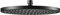 KEUCO Kopfbrause, rund, 250 mm, mit Antikalk-System, 59886370201, Farbe: Schwarz Matt