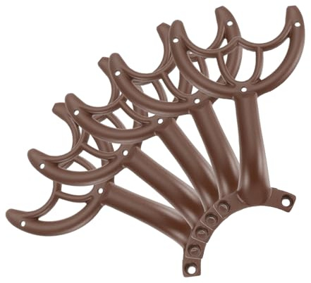 PATIKIL Ceiling Fan Blades Arms Replacement, 5 Pcs 52 Fan Blade Replacement Parts Mounting Bracket Kit for Replacing the Worn Fan Blades, Coffee