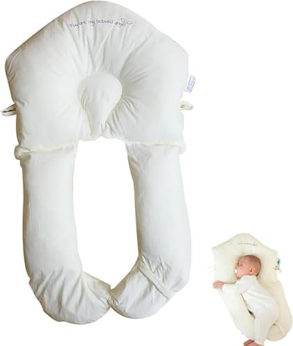 Mtjbfv Baby Kopfkissen Gegen Plattkopf,seitenstützkissen Für Babys,Ganzkörper-Stützkissen U-Form Hug Kissen Für Kopf，Verstellbare Kopfstütze Für Kopf, Nacken, Beine Und Den Ganzen Körper (A)
