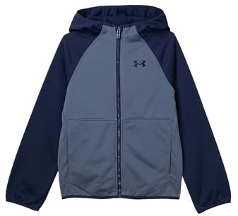 Under Armour Boys Sim Softshell Jacket (Big kid), Downpour Gray, Large, Big Kid