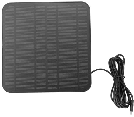 Yctze Panneau Solaire IP65 6V 5W avec Conception Rotatif à 360 ° pour et Caméras