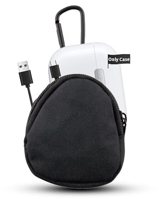 Carrying case for Apple AirPods Pro 3 wireless headphones, down EVA storage bag, shockproof, scratch protection, easy to use and carry, black