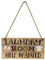 WINOMO Laundry Room Help Wanted Wandschild Schild, Zum Aufhängen Türschild Decor Ornament