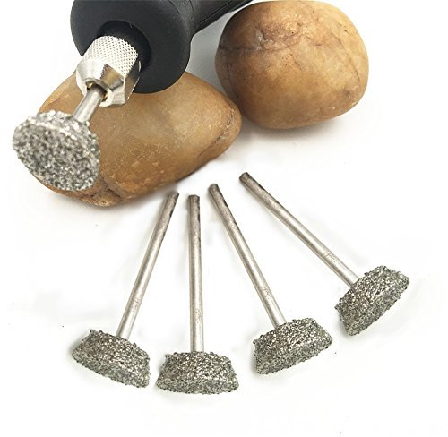 4x Fräser 15 mm zum Schleifen von Stein Glas Gips Holz für Dremel Proxxon