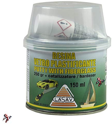 Vetroresina in pasta stucco in pasta per vetroresina con catalizzatore 150 ml ideale per carrozzeria