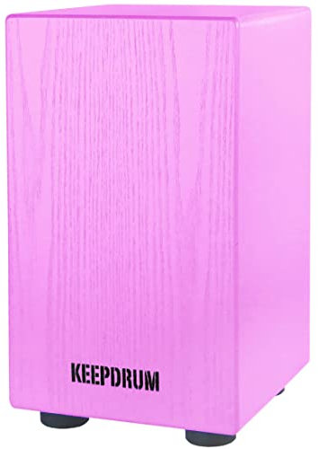 keepdrum DC1M PK Cajon Trommelhocker für Kinder Kindermöbel Tritthocker Pink Rosa