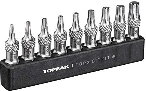 TOPEAK Torx BitKit 9 Tools Adulte Unisexe, Multicolor, Taille Unique
