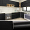 VEELIKE Papier Peint Noir Mat Papier Adhésif pour Meuble Papier Peint Adhesif Cuisine Armoire Rouleau Vnyl Adhesif Papier Autocollant Decoratif Stickers Muraux Salle de Bain Imperméable 40cm x 600cm