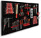 IDMarket - Panneau Mural perforé en Acier 120 x 60 cm Porte-Outils avec 17 Accessoires