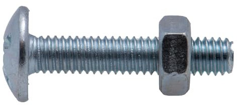 Bullone stufa, zincato, diametro 4 x 20 mm, set di 20 bulloni