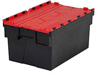 PROVOST Bac navette gerbable et emboîtable rouge 52L - 60 x 40 x 31cm