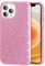Mixroom - Custodia Cover per iPhone 11 PRO Case in TPU Morbido Rosa con Brillantini Glitter 3 in 1
