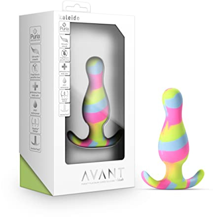 Blush Novelties Avant Kaleido Analplug – konischer Kopf für einfaches Einführen – platingehärtetes Puria-Silikon – Ultrasilk Smooth – Anchortech-Basis für Sicherheit und Komfort