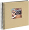 goldbuch 12 506 Spiralalbum Bella Vista Beige, Fotobuch 20 x 20 x 2,7 cm, Foto Album 40 schwarze Seiten, Foto Buch Einband aus Leinen, Fotoalbum für 40 Photos, Photoalbum spiralgebunden