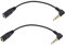 2PCS 3.5mm TRS to TRRS Converter Cable Microphone Audio Adapter Wire Connector for Mobile Phone Tablet Recording Pen DSLR Camera Microphone 13cm