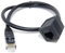 50cm short CAT6 RJ45 UTP Ethernet Extension Cable Male To Female Lead Full Copper Up to 1000mbps Speed Compatible PCs Laptops TVs IP CCTV Cameras VOIP Phones POE Devices Games Consoles Black 0.5ft