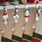 EBANKU 4 perchas para calcetines navideños para chimenea, 4 estilos, soportes para calcetines navideños para manto, ganchos antideslizantes y resistentes para decoración del hogar navideño