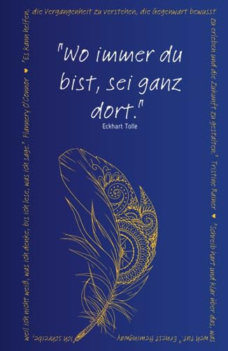 Notizbuch für mehr Achtsamkeit 130 Seiten: mit inspirierenden Zitaten von z.B. Albert Einstein