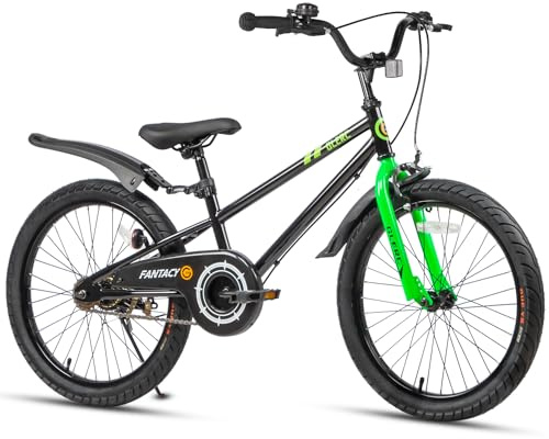 Glerc Fantacy 12 14 16 18 20 Inch Kids Bike for 2-14 Years Old Boys Girls Bicycles with Water Bottle Holder & Stabilisers & Bell, Multiple Colors