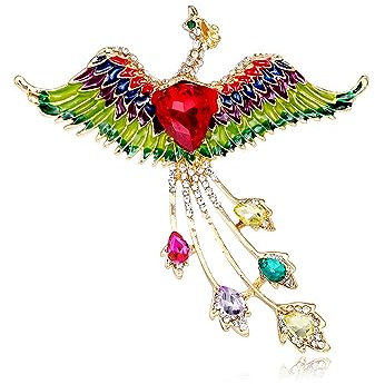 Phönix Brosche Pin Corsage Pins Clip Zirkonia Tier Brosche Kleidung Dekoration Damen Brosche Schmuck