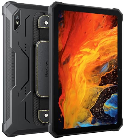Blackview - Active 8 Pro - Tablette Etanche Antichoc - Android 13-256 Go ROM / 8 Go RAM - Batterie Longue Durée 22 000 mAh - Orange