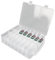 XiyaxiVici Organiser Aufbewahrungskoffer für Die-Cast Fahrzeuge Geschenkset Spielzeugautos 48 Fächer Transparente Aufbewahrungsbox für Car Toys Matchbox Autos 33x25x8 cm