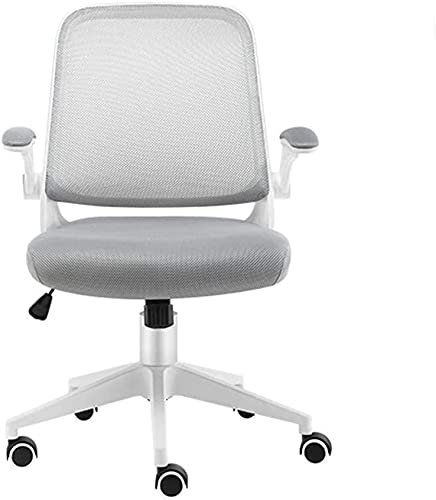 Stuhl Büro Drehbarer Handlauf Ergonomische Rückenlehne Leicht zu verstauen Langlebiges Lagergewicht 200 kg Stuhl (Farbe: Grau) erforderlich Bequemer Jahrestag vision