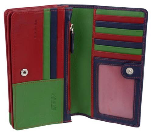 Golunski Damen-Geldbörse/Geldbörse aus Leder mit RFID-Schutz – Nevada Multi