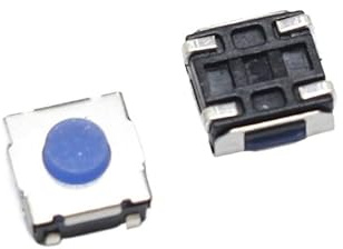 5pcs 6 * 6 * 3.4mm Silicone Tact Switch 6x6x3.4mm Push Button Tactile Switchs Transparent Blue IDGTTLDF